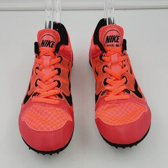 Nike Zoom Rival MD 7 Spike Woman's Sprint Running Shoes 616312-600 Size 8 Pink - Picture 2 of 10